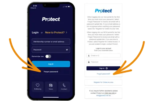Forgot Password Link